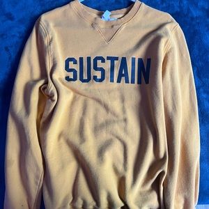 H&M Yellow Sustain Crewneck Size M